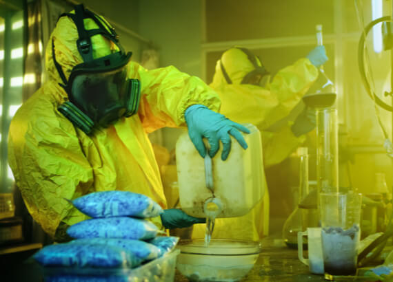 First Response Cleaning's Crew Cleans And Restores A Room Previously Used As A Meth lab